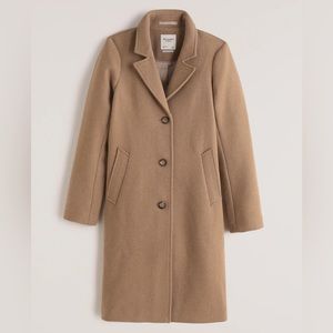 Abercrombie Wool-Blend Dad Coat